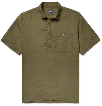 Todd Snyder Linen Shirt - Army green