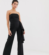 Thumbnail for your product : True Violet exclusive side peplum jumpsuit in black