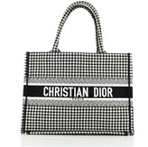 Thumbnail for your product : Christian Dior Book Tote Houndstooth Canvas Small