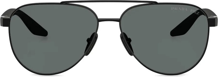 Prada Linea Rossa Pilot-Frame Sunglasses