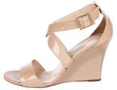 Thumbnail for your product : Jimmy Choo Patent Leather Wedge Sandals