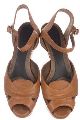 Marni Leather Platform Sandals