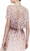 Thumbnail for your product : Monique Lhuillier Sequined Floral-Embroidered Split-Back Jacket, Petal Multi
