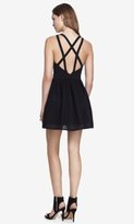 Thumbnail for your product : Express Mesh Skirt Fit And Flare Dress