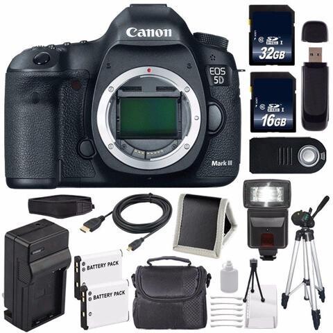 Canon EOD 5D III Digital Camera International Model + 32GB Card + 16GB SDHC Card Bundle