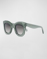 Thumbnail for your product : Celine Bold Acetate Butterfly Sunglasses