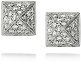 Thumbnail for your product : Anita Ko Pyramid 18-karat white gold diamond stud earrings