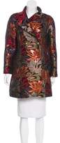 Thumbnail for your product : Alice + Olivia Brocade Knee-Length Coat