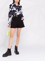 Thumbnail for your product : Love Moschino Ruffled Floral-Print Shirt