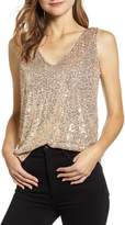 Thumbnail for your product : Gibson x Hi Sugarplum! Holiday Confetti Double V-Neck Tank