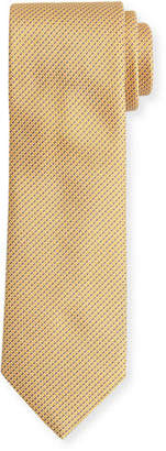 Brioni Textured Dot Neat Silk Tie