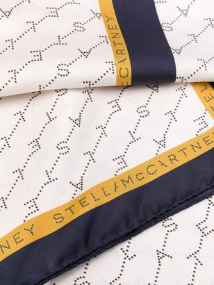 Stella McCartney logo print neck scarf