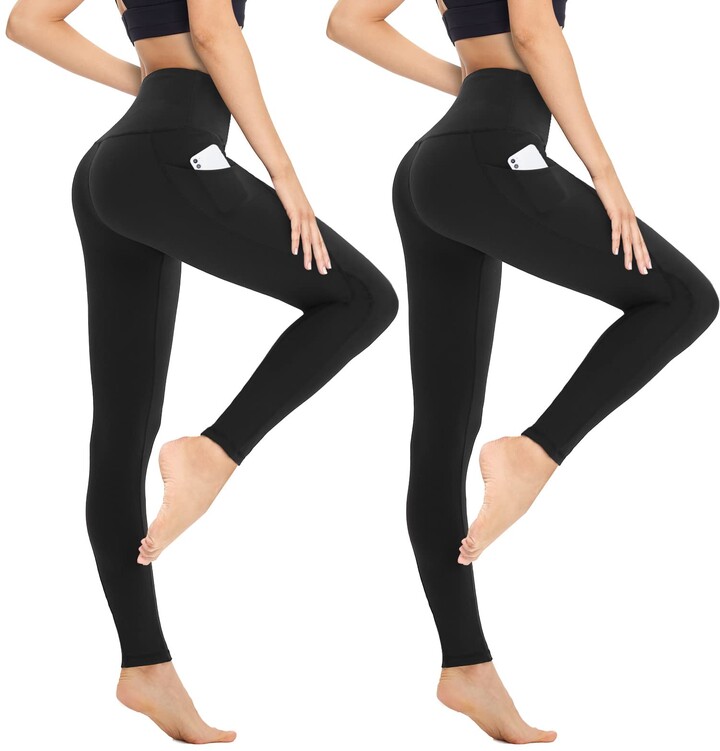 Heathyoga Yoga Pants with Pockets for Women High Waisted Leggings with Pockets Tummy Control Workout Pants for Women 