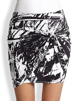 Thumbnail for your product : Helmut Lang Meteor Print Mini Skirt