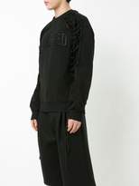 Thumbnail for your product : Juun.J lace-sleeve sweatshirt