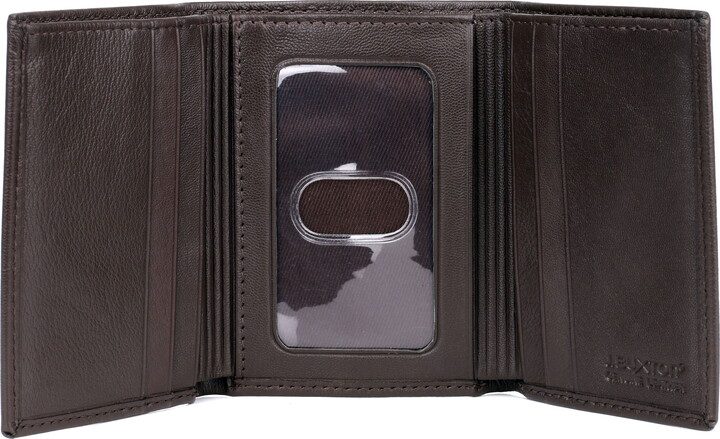 J. Buxton Men’s Ridgewood Three-Fold Leather, Brown