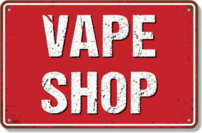 SignMission Vape Shop Street 7 Inch x 10 Inch Novelty Aluminum Sign