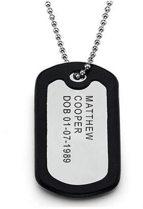 Anna Lou of London Personalised Men's Identity Tag Necklace