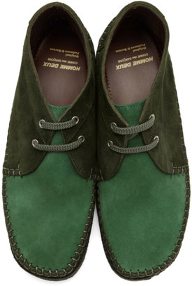 Comme des Garçons Homme Deux Green Padmore and Barnes Edition Willow Boots