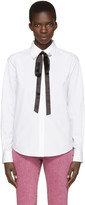 Marc Jacobs - Chemise à épingle et attache blanche