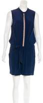Thumbnail for your product : Tory Burch Embroidered Silk Romper