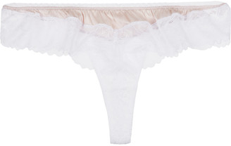 Mimi Holliday True Love low-rise silk-trimmed lace thong