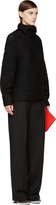 Thumbnail for your product : Helmut Lang Black Marled Knit Opacity Turtleneck Sweater