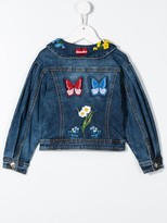 Thumbnail for your product : MonnaLisa Embroidered Denim Jacket