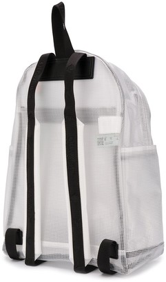 Off-White Matte Logo Print Backpack