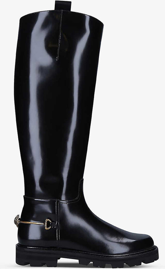 Kurt Geiger Carnaby patentleather riding boots ShopStyle