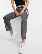 Thumbnail for your product : Calvin Klein Jeans high rise straight leg jeans in grey