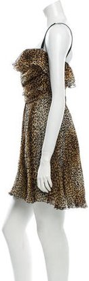 Dolce & Gabbana Silk Cheetah Print Dress