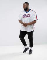 Thumbnail for your product : Majestic MLB New York Mets Overhead Baseball Jersey In White