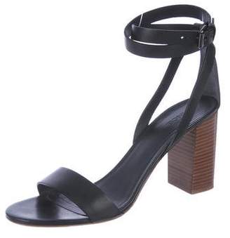 Vince Leather Ankle Strap Sandals