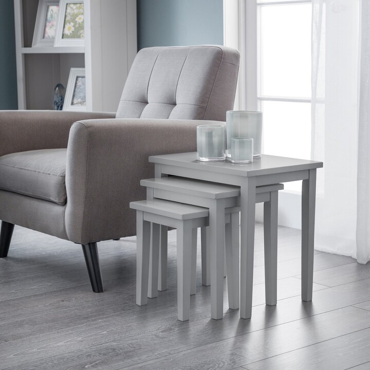 Dunelm Cleo Nest Of Tables Grey ShopStyle