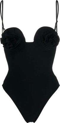Magda Butrym V-Neck One-Piece Swimsuit - ShopStyle