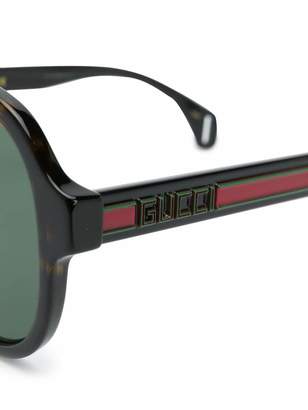 Gucci Eyewear tortoiseshell aviator sunglasses