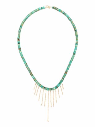Pascale Monvoisin 9kt yellow gold and 14kt yellow gold Taylor N°3 turquoise necklace