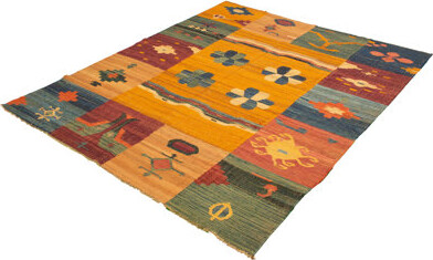Ecarpetgallery One-of-a-Kind Hand-Knotted New Age Anatolian Light Orange 10'2" x 12'7" Wool Area Rug