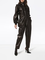 Thumbnail for your product : Montana Hooded Leather Jumpsuit