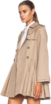 Thumbnail for your product : RED Valentino Canvas Polyamide Trench Coat