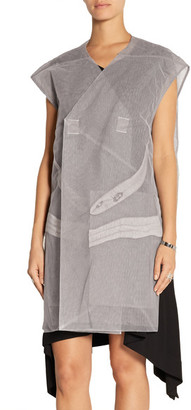 Rick Owens Oversized Embroidered Tulle Vest