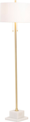 TJMAXX 62In Metal Marble Floor Lamp, Gold