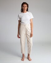 Thumbnail for your product : Beaumont Organic Tessa Organic Cotton Canvas Trouser in Ecru