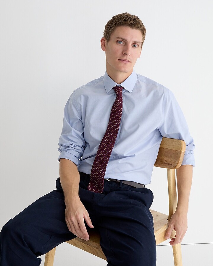 J.Crew Bowery wrinkle-free dress shirt with spread collar