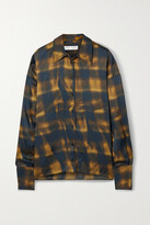Thumbnail for your product : Proenza Schouler White Label Checked Hammered-satin Shirt