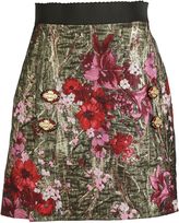 Thumbnail for your product : Dolce & Gabbana Jacquard A-Line Mini Skirt