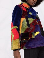 Thumbnail for your product : Sacai Patchwork Double-Breasted Coat