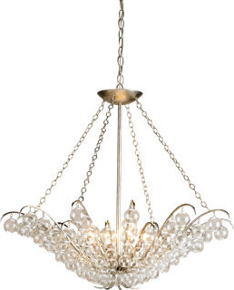 Currey & Company Quantum 4 - Light Unique Geometric Chandelier