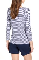 Thumbnail for your product : Vineyard Vines Stripe Simple Boatneck Cotton Blend Top